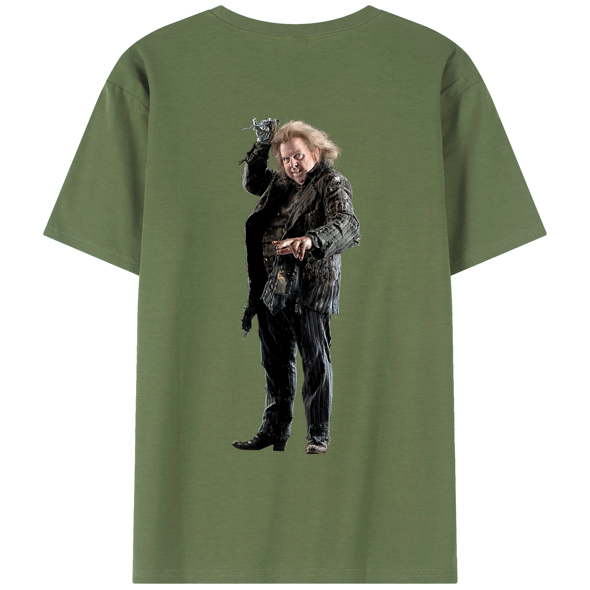 （画像用） Harry Potter ハリー・ポッターシリーズ 綿100％ メンズ半袖Tシャツ（バックプリント） 通気性
